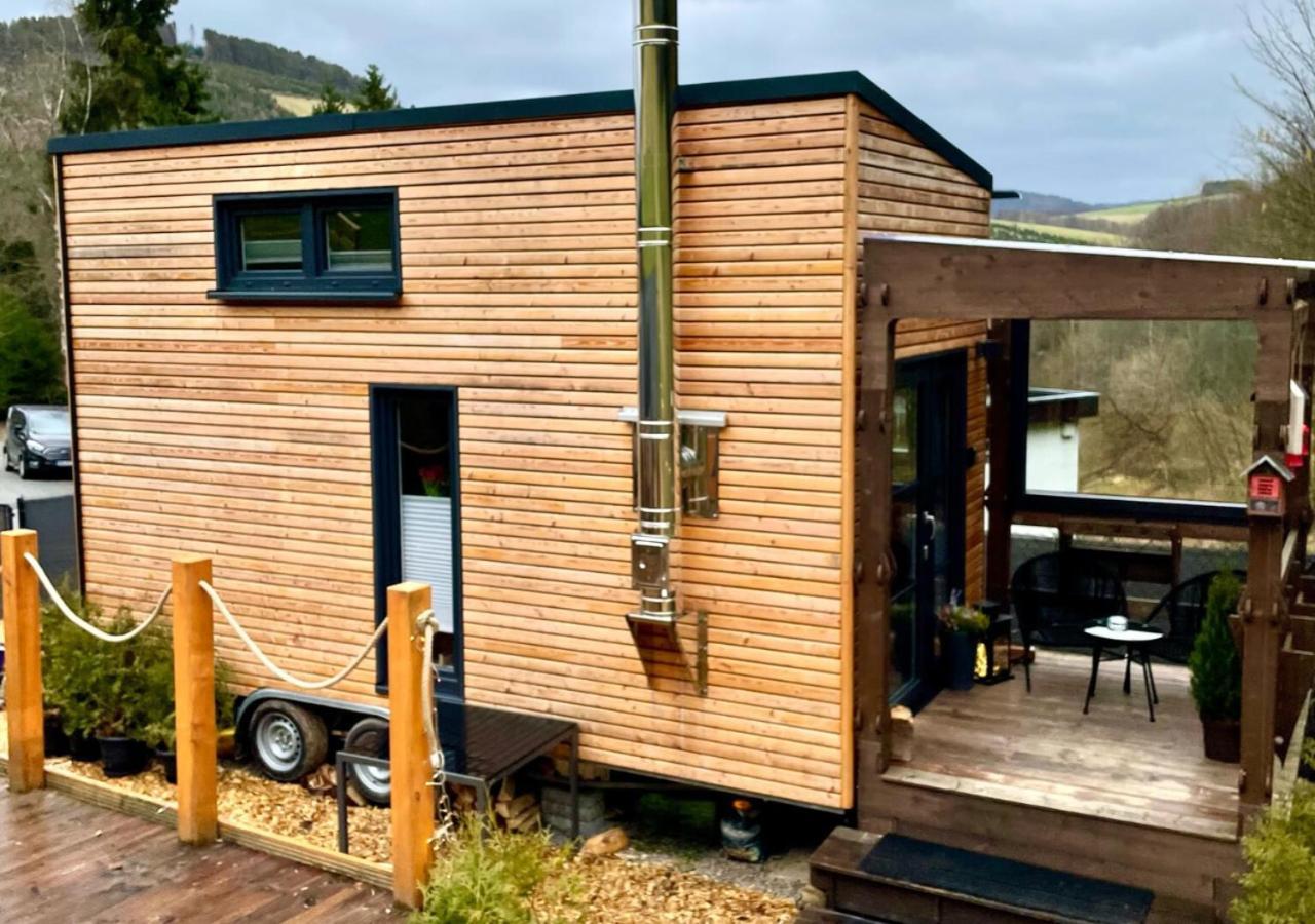 Tiny House Klitzeklein Am Waldrand Von Elpe Villa Olsberg Exterior photo